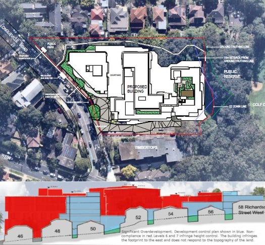 image of Pathways Residences, please do not build seniors units on our playfields at Lane Cove